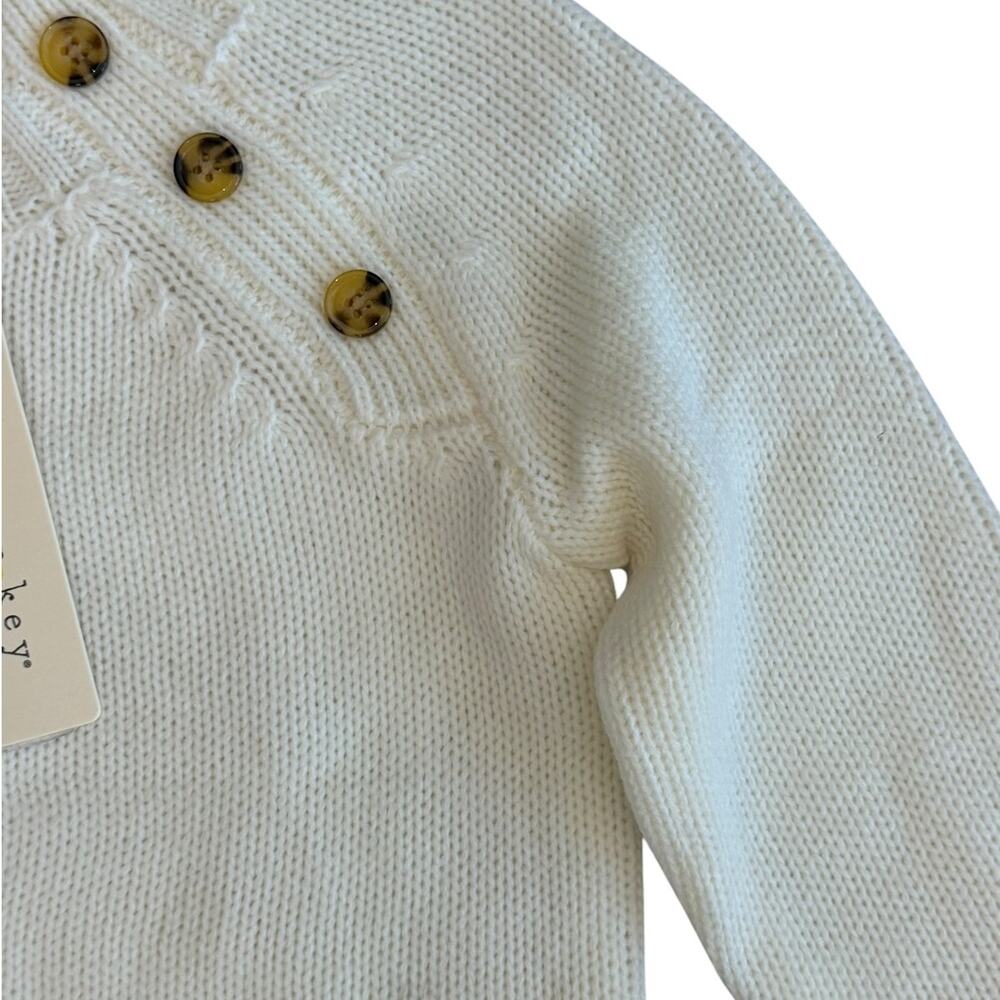 Copper Key Girls Cream Button Shoulder Knit Sweater Size 4 NWT - Picture 3 of 4